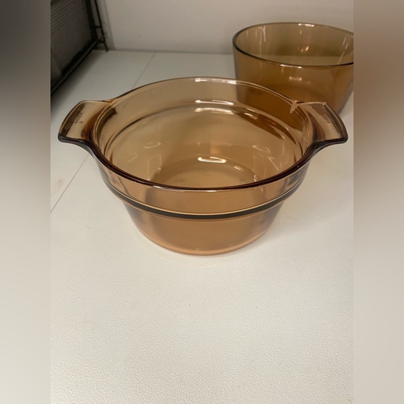CorningWare Visions/Pyrex vintage amber double boiler P83C, V-20-B, V-15-B - Picture 4 of 15